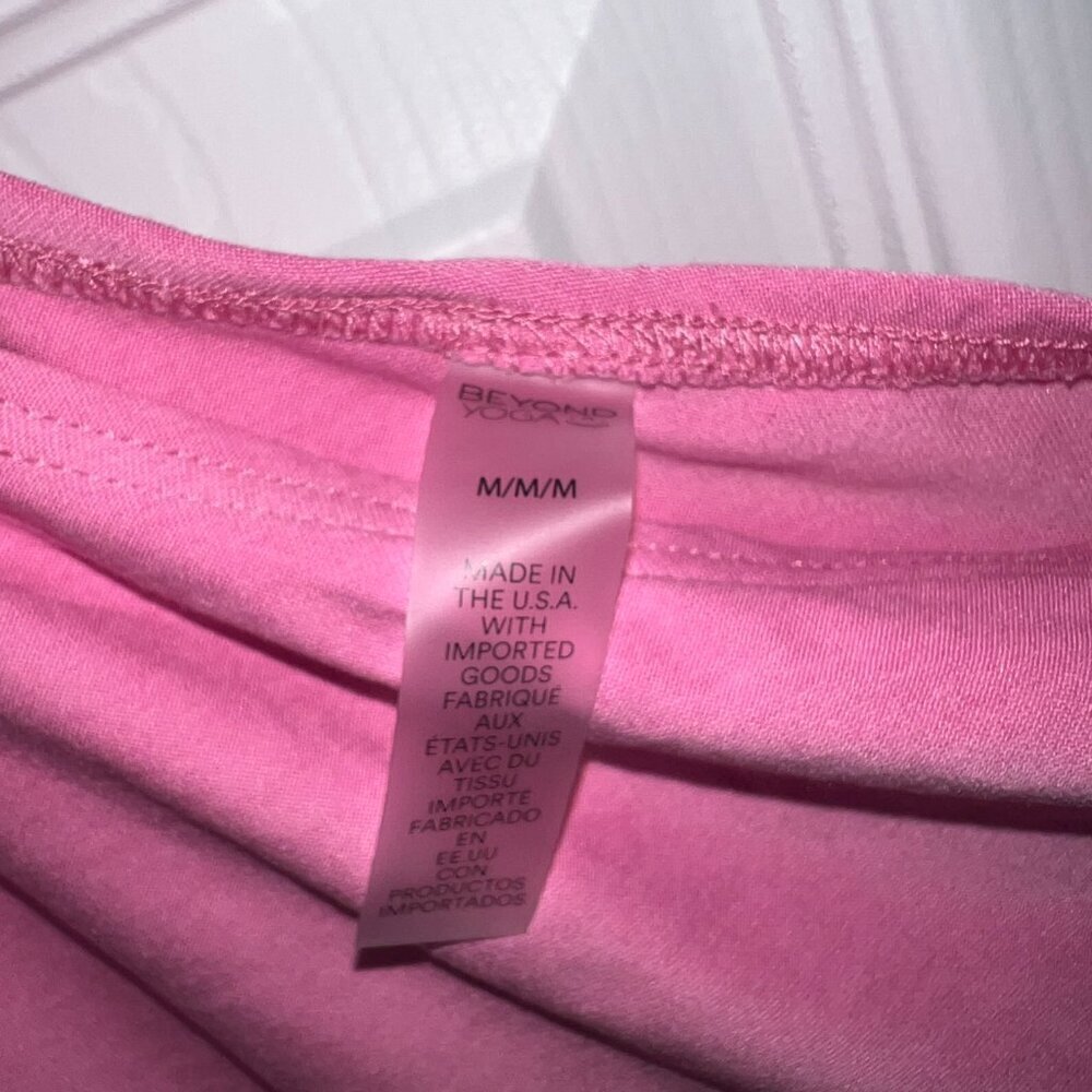 NWT Beyond Yoga Featherweight Carried Away One Shoulder Dress Pink Size M - Picture 2 of 8